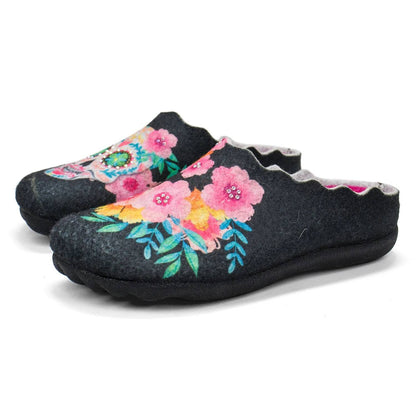 Women's Sugarskull Wool Slippers