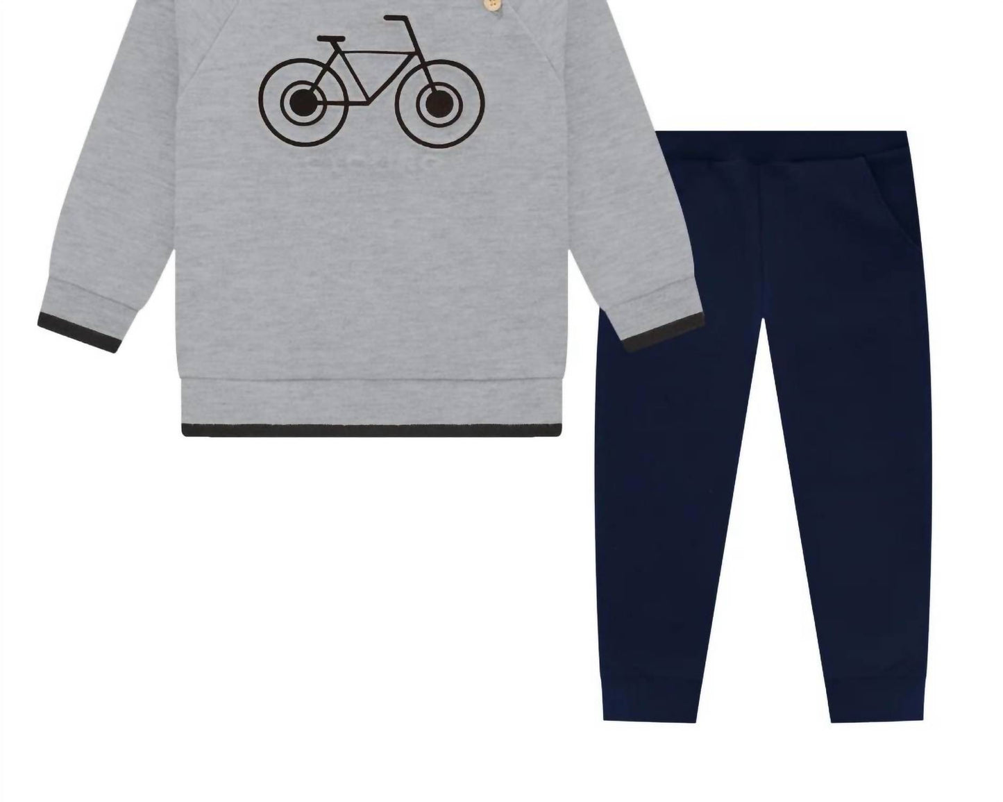 Kid's Embossed Bicycle Two-Piece Set