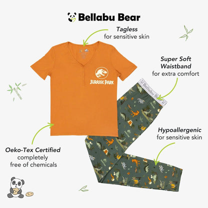 Women's Jurassic Park Safari Bamboo Pajama Set