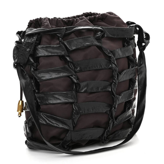 Women's Cowhide Crossbody Bucket Bag