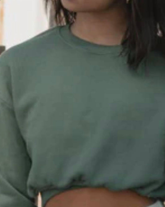 Girls' Fleece Cropped Pullover