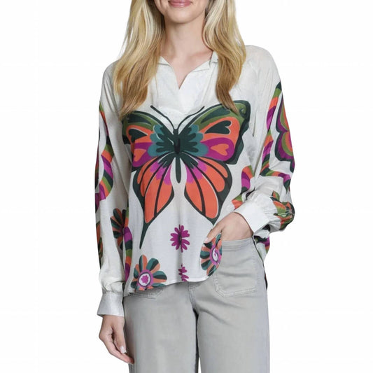 Half-plaket Pullover Blouse