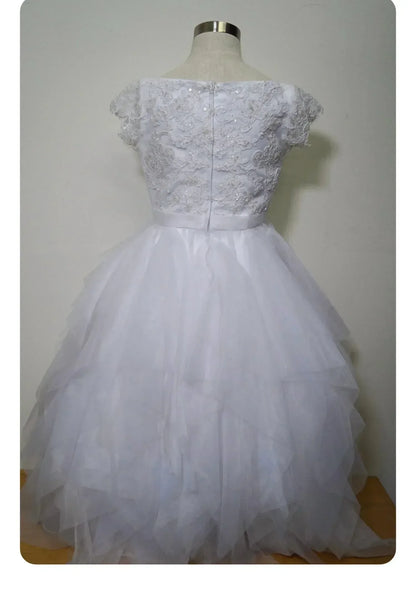 Joan Calabrese - Beaded White Lace Bodice - Rack Hunt