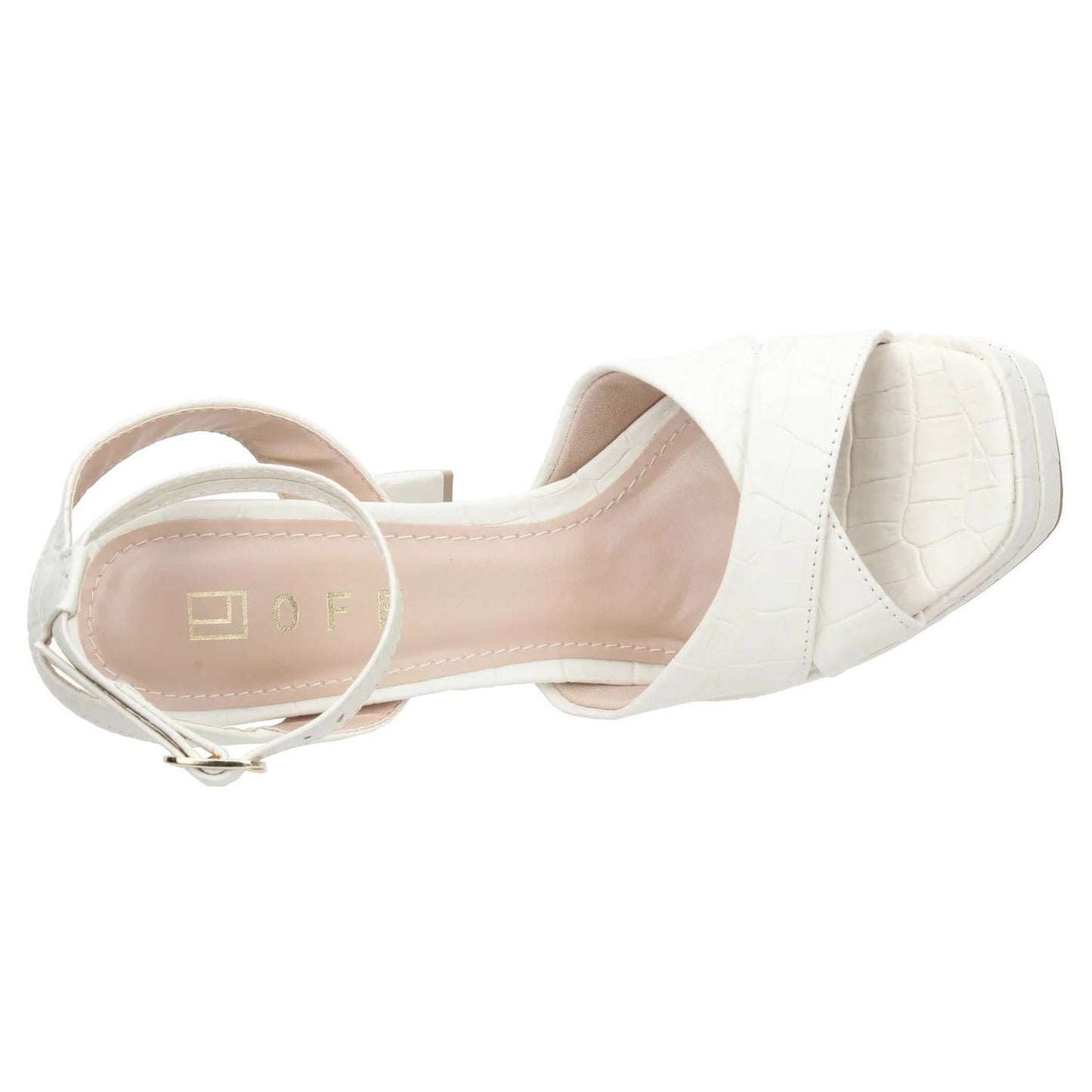 Women's Platform Dress Croco Sandal
