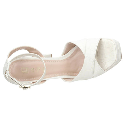 Women's Platform Dress Croco Sandal