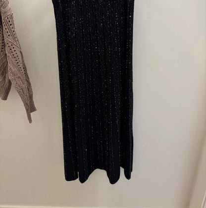 Women's Pleated Sequin Skirt