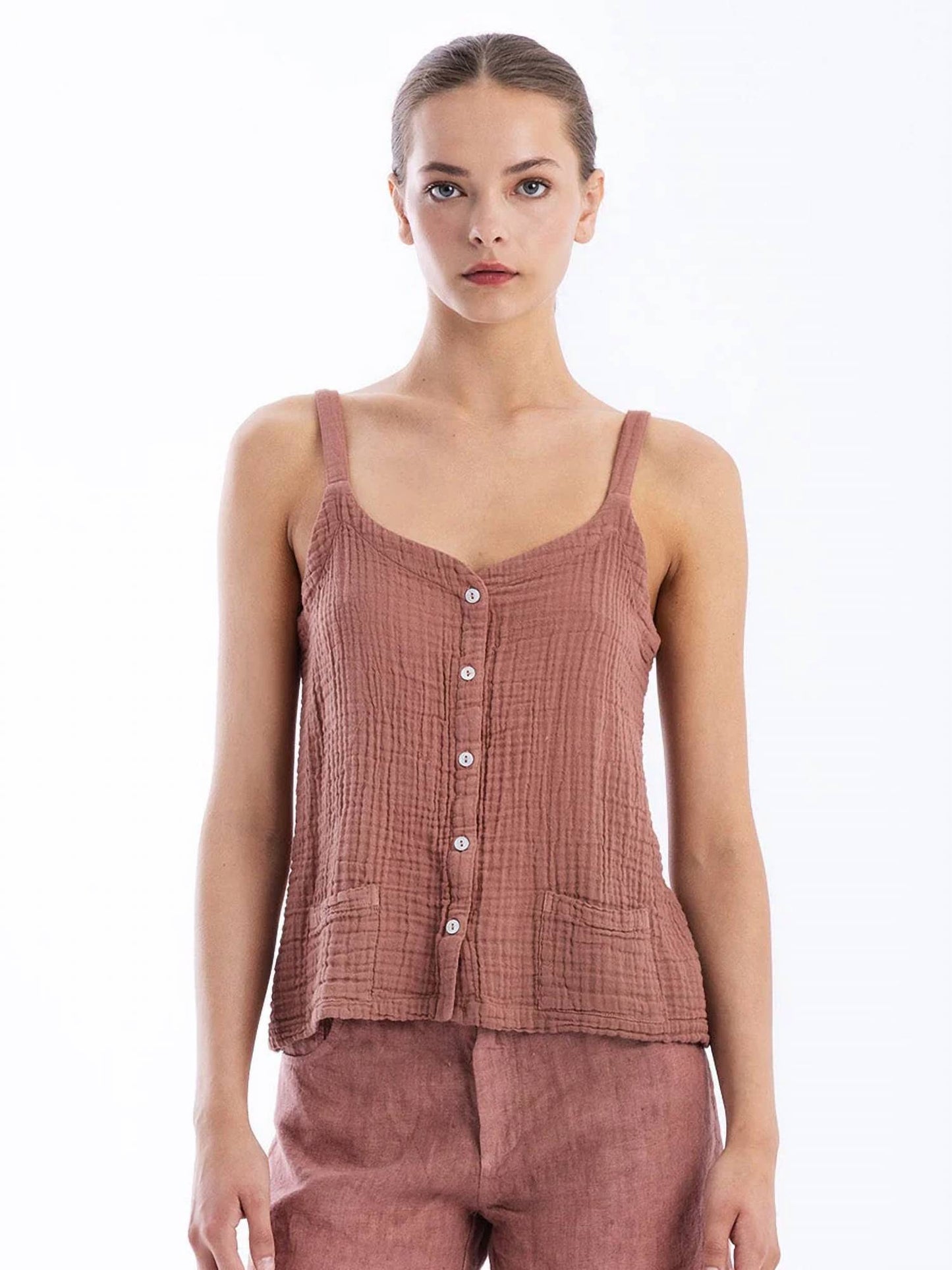 Textured Cotton Blouse