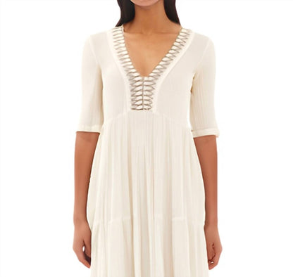 TEXTURED COTTON DRESS