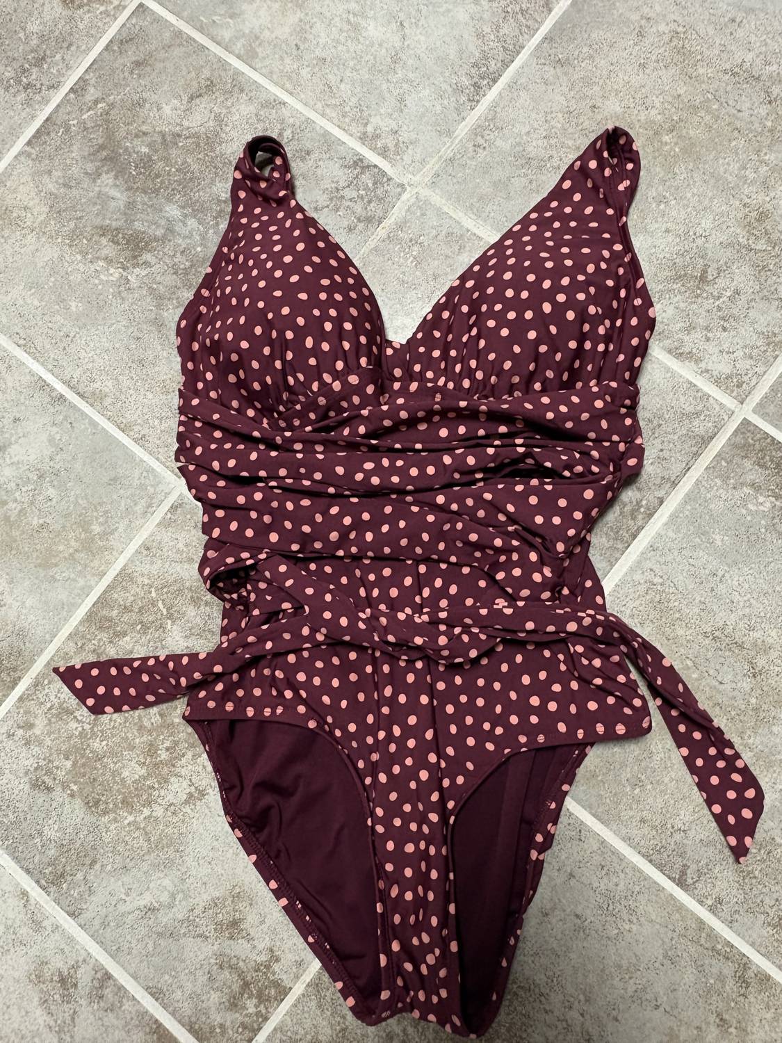 Women's Polka Dots Tummy Controll Bathing Suit