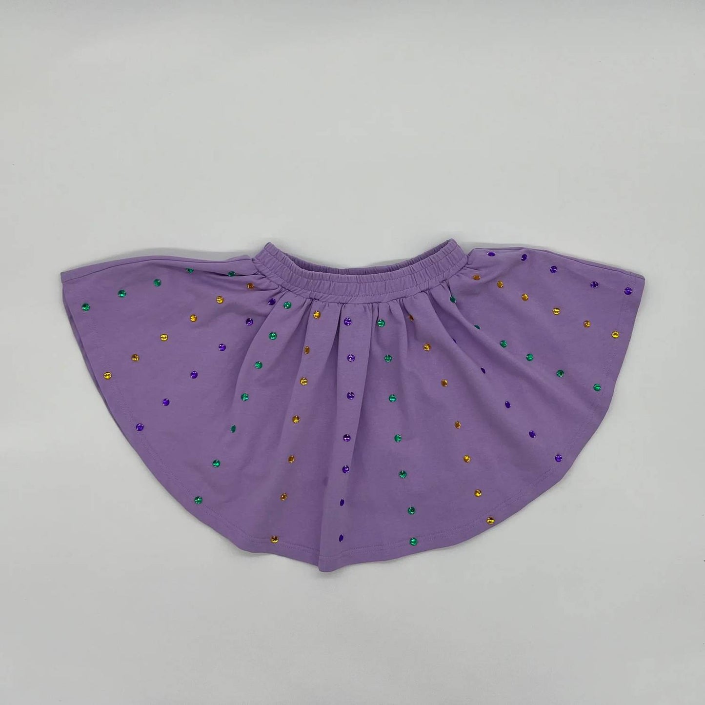 Girls Mardi Gras Skort Set