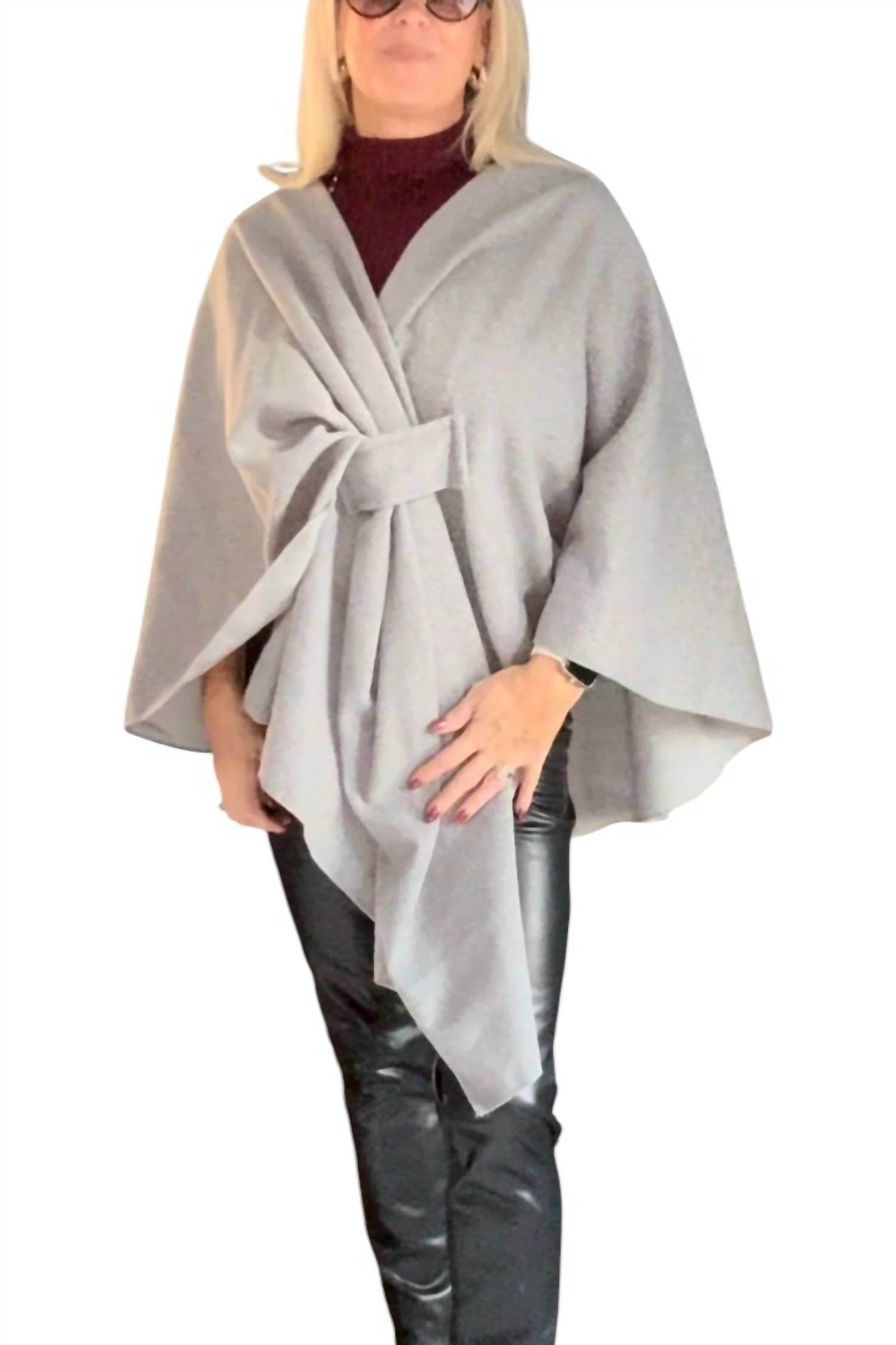Kurt Muller - Knot Wrap Cape Knit Poncho - Rack Hunt