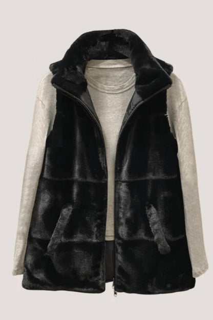 Women's Fur Reversible Vest
