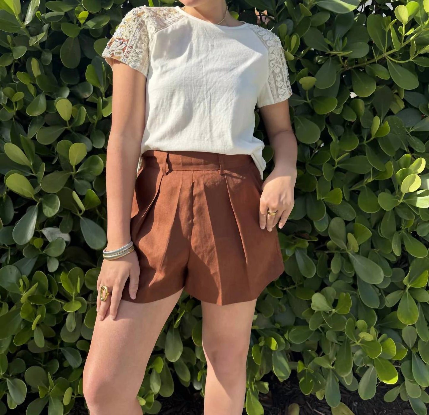 Posane Pleated Shorts