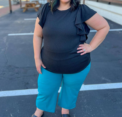 Alana Ruffle Sleeve Top