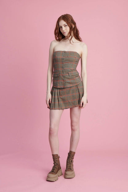 Rabia Pleated Skort