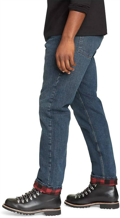 H2low Flex Flannel Lined Straight Leg Jeans