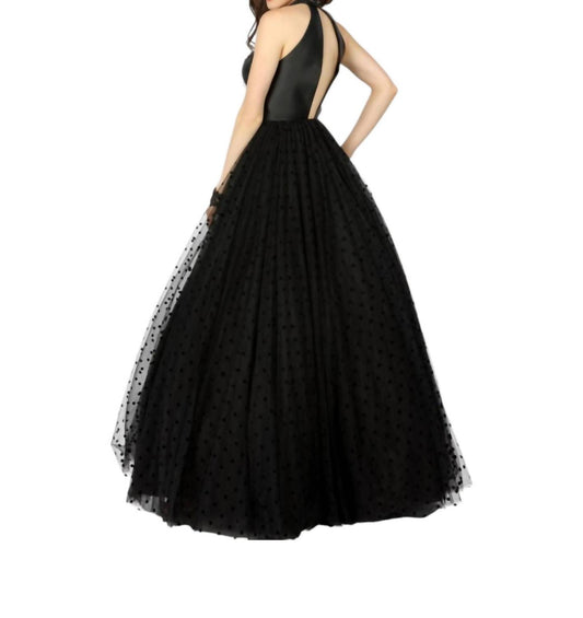 Elegant Beaded Mikado/tulle Ball Gown
