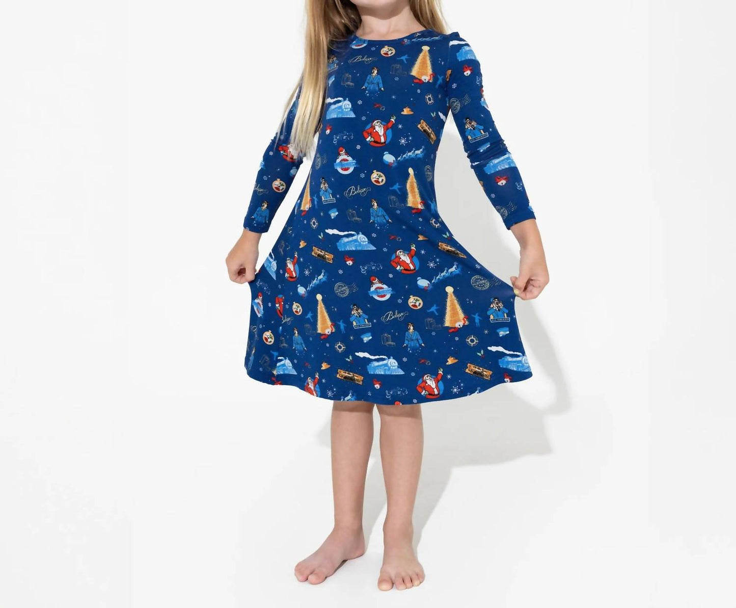 Polar Express Bamboo Long Sleeve Dress