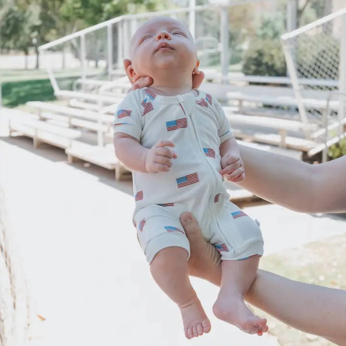 Kids Shortie Bamboo Zip Onesie