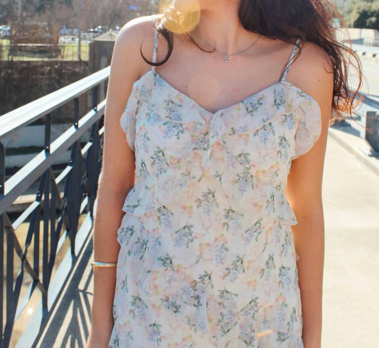 Breezy Floral Midi Dress