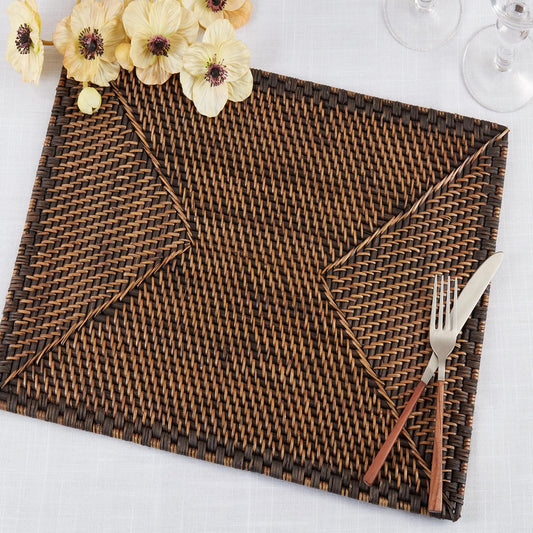 Woven Rattan Placemat - Set Of 4