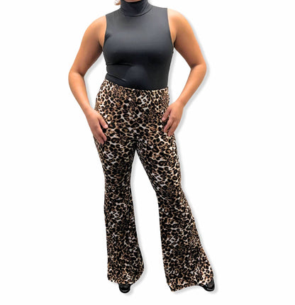 High-waisted Flared Pants