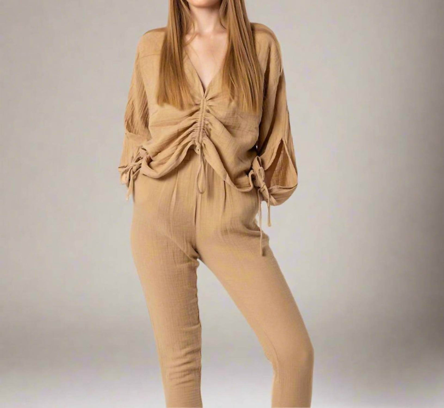 BLANCA - Camille Rutched Blouse - Rack Hunt -