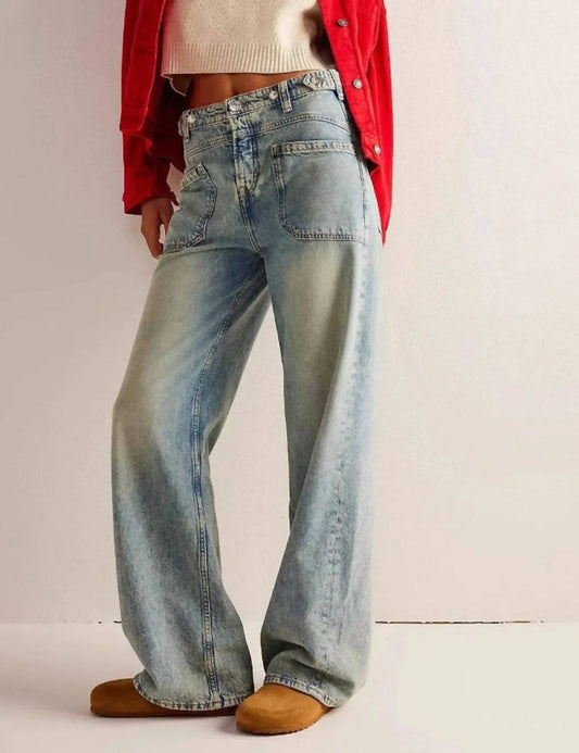 Dipped Shop - Women’s Washed Street Straight Leg Jeans - Rack Hunt