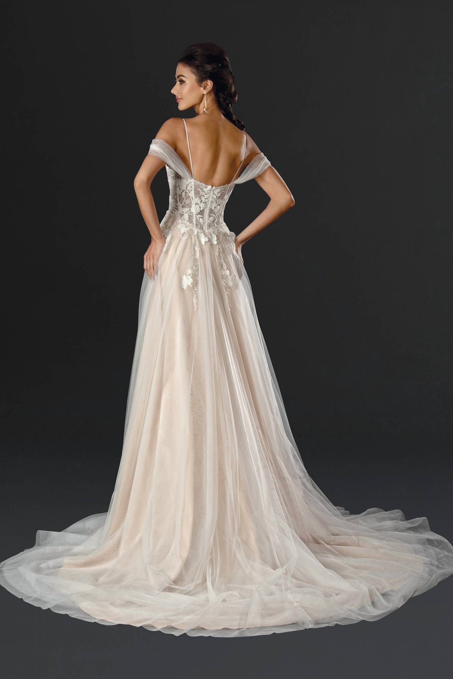 A-line Off-shoulder Wedding Dress
