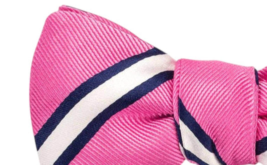 R. Hanauer - Men's Butler Stripe Bow Tie - Rack Hunt -