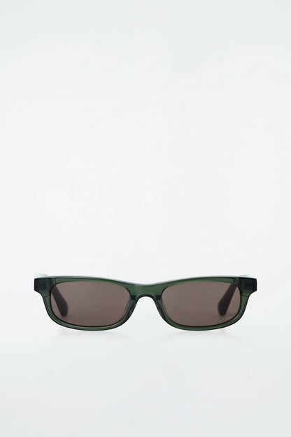 Women's Scope Rectangle Translucent Lenses Sunglasses