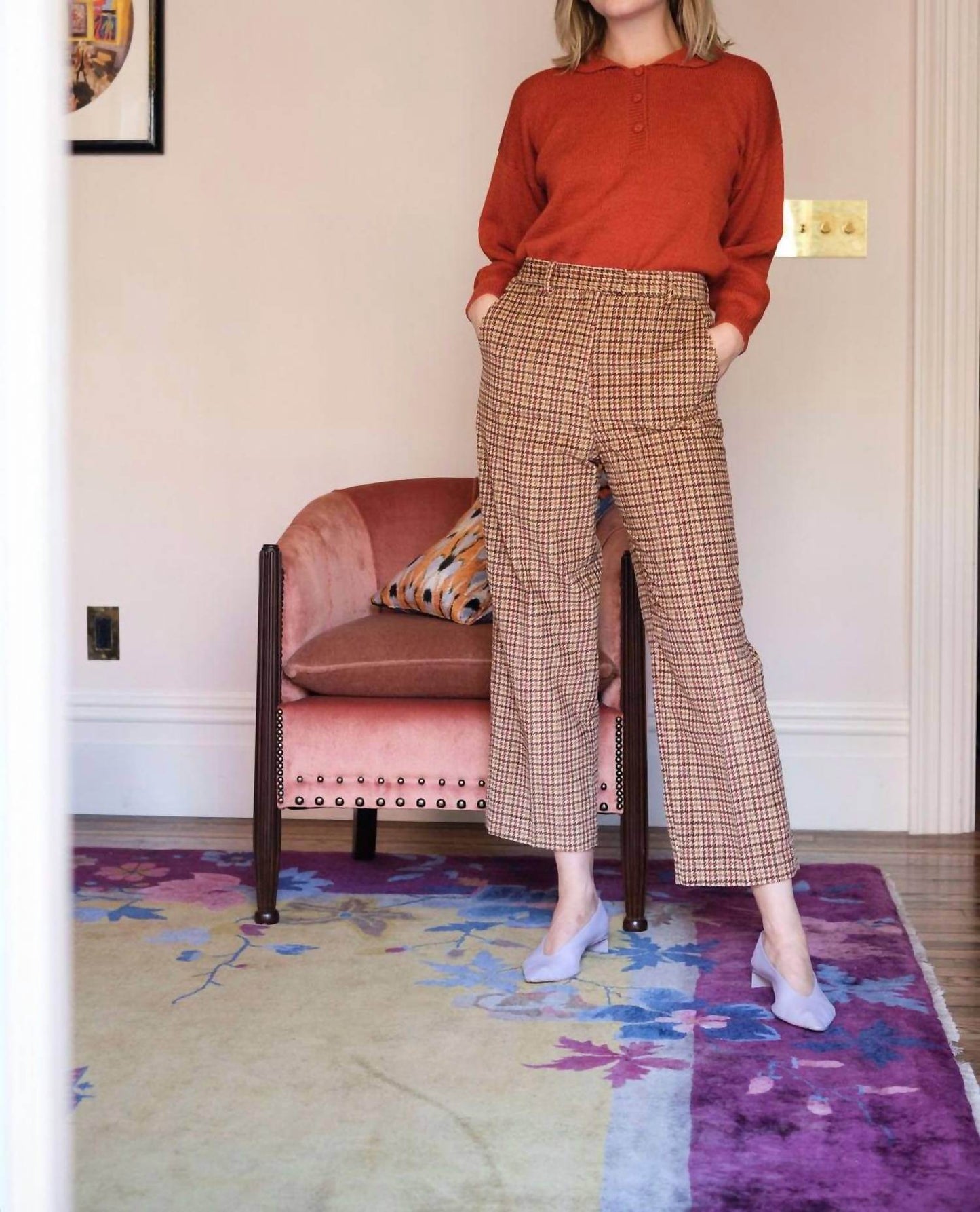 Rose Velvet - Penny Baby Alpaca Wool Sweater - Rack Hunt -