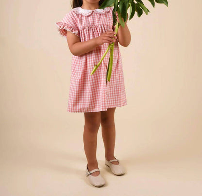 Lila Gingham Check Dress