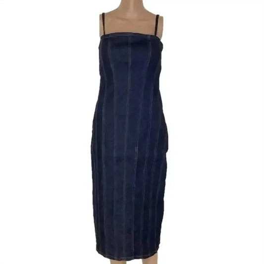 Avec Les Filles - Denim Bodycon Midi Dress - Rack Hunt