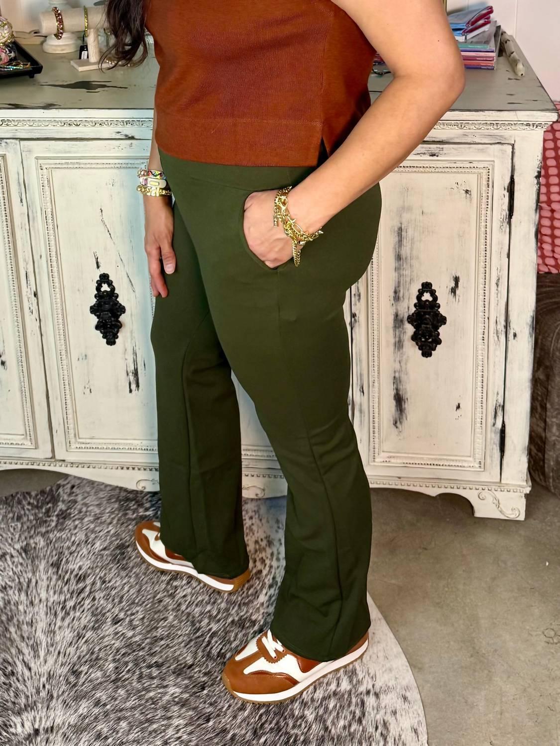 Heimish USA - High Waisted Stretch Flare Pants - Rack Hunt