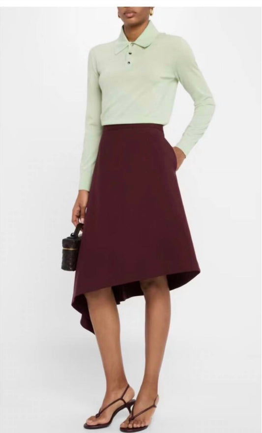 Long Sleeve Cashmere Polo Sweater