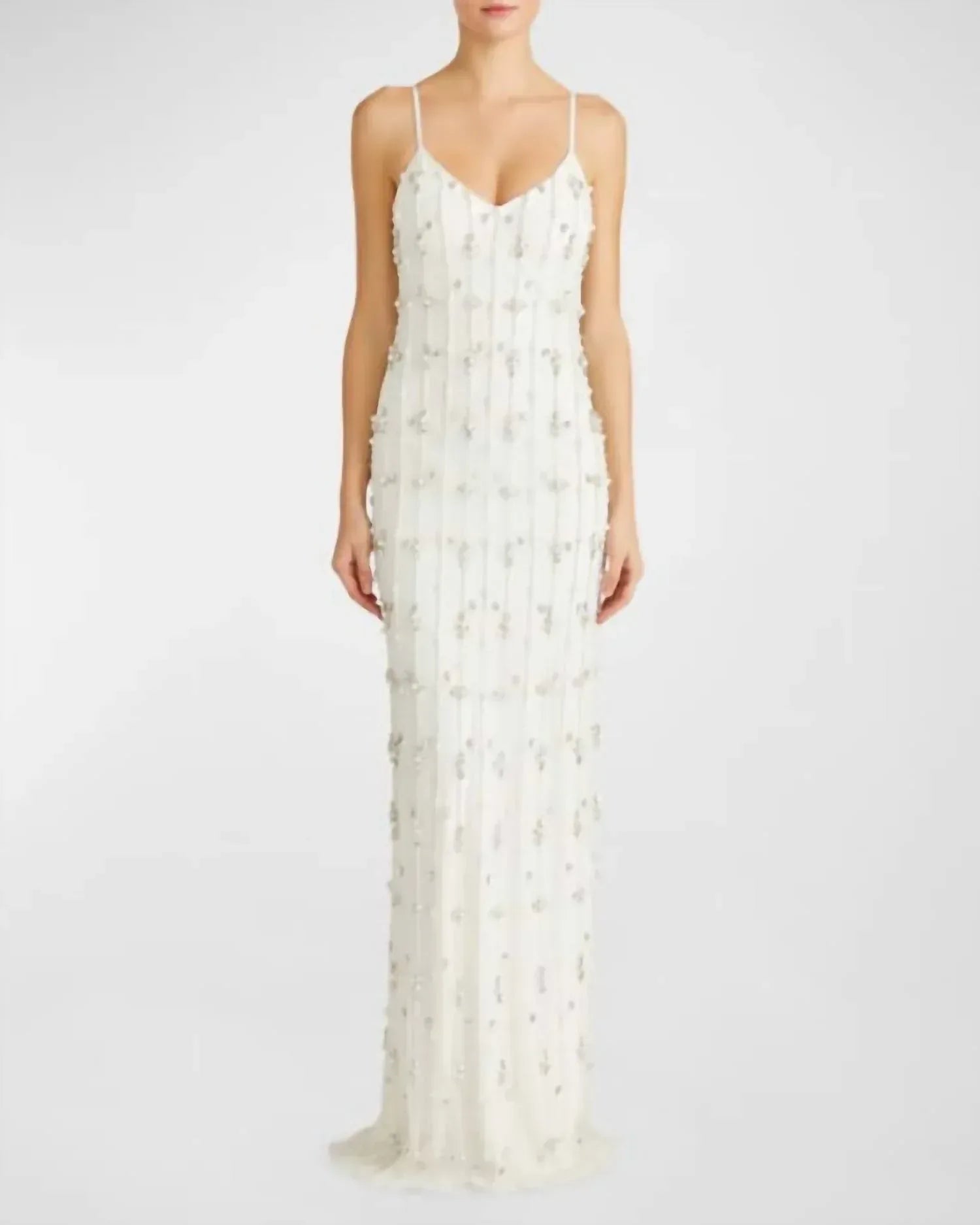 ML Monique Lhuillier - Women's Amora Sleeveless Long Dress - Rack Hunt