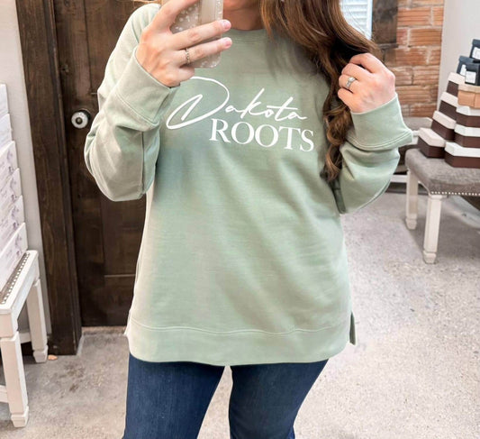 The Minted Olive - Dakota Roots Puff Print Crewneck Sweatshirt - Rack Hunt -