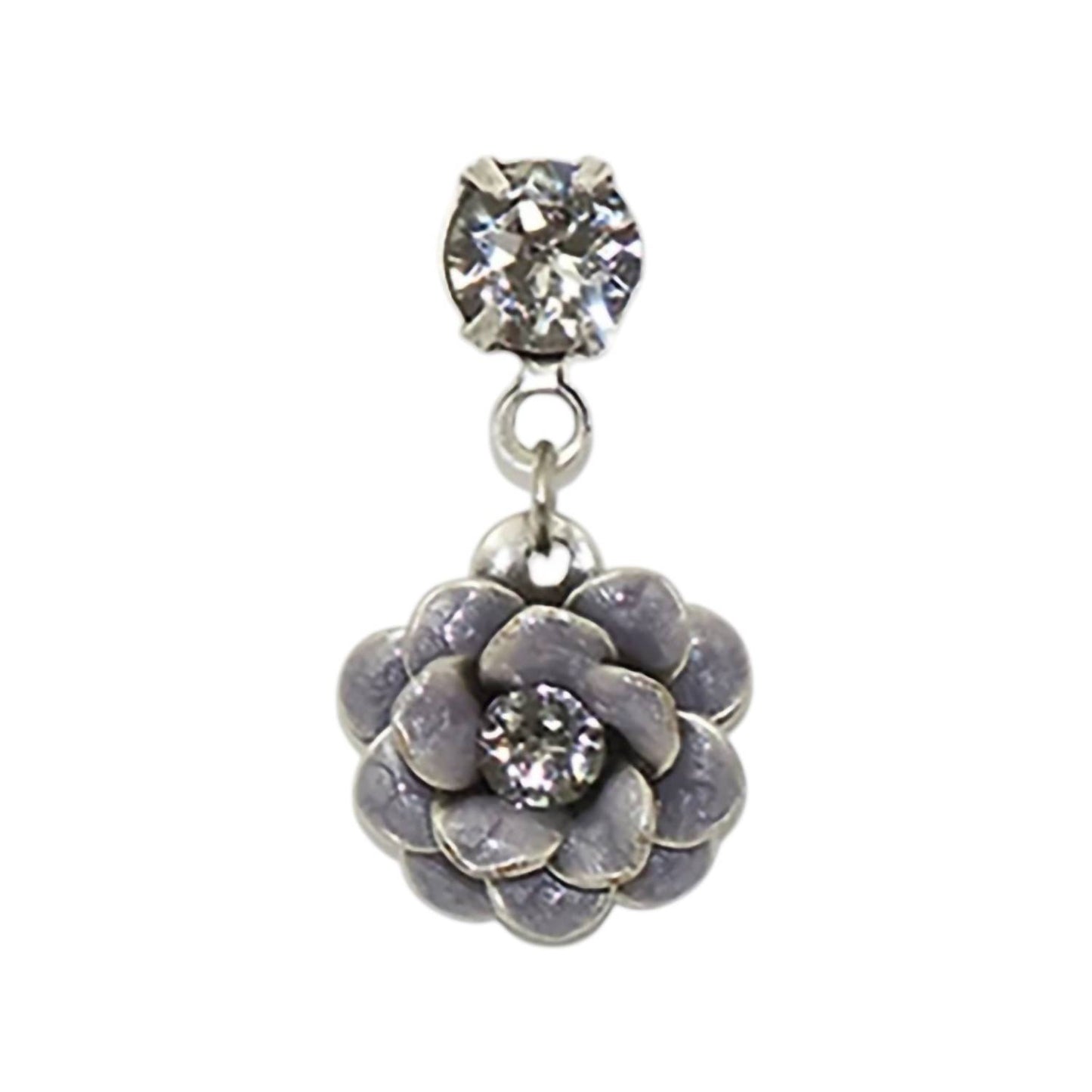 Women's Rosette Crystal Earrings