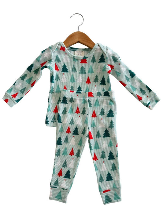 Kids Festive Firs Holiday Pajama Set