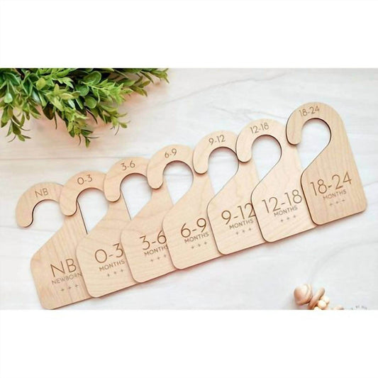 By His Saving Grace - Wood Baby Closet Dividers — 7-piece Set - Rack Hunt -