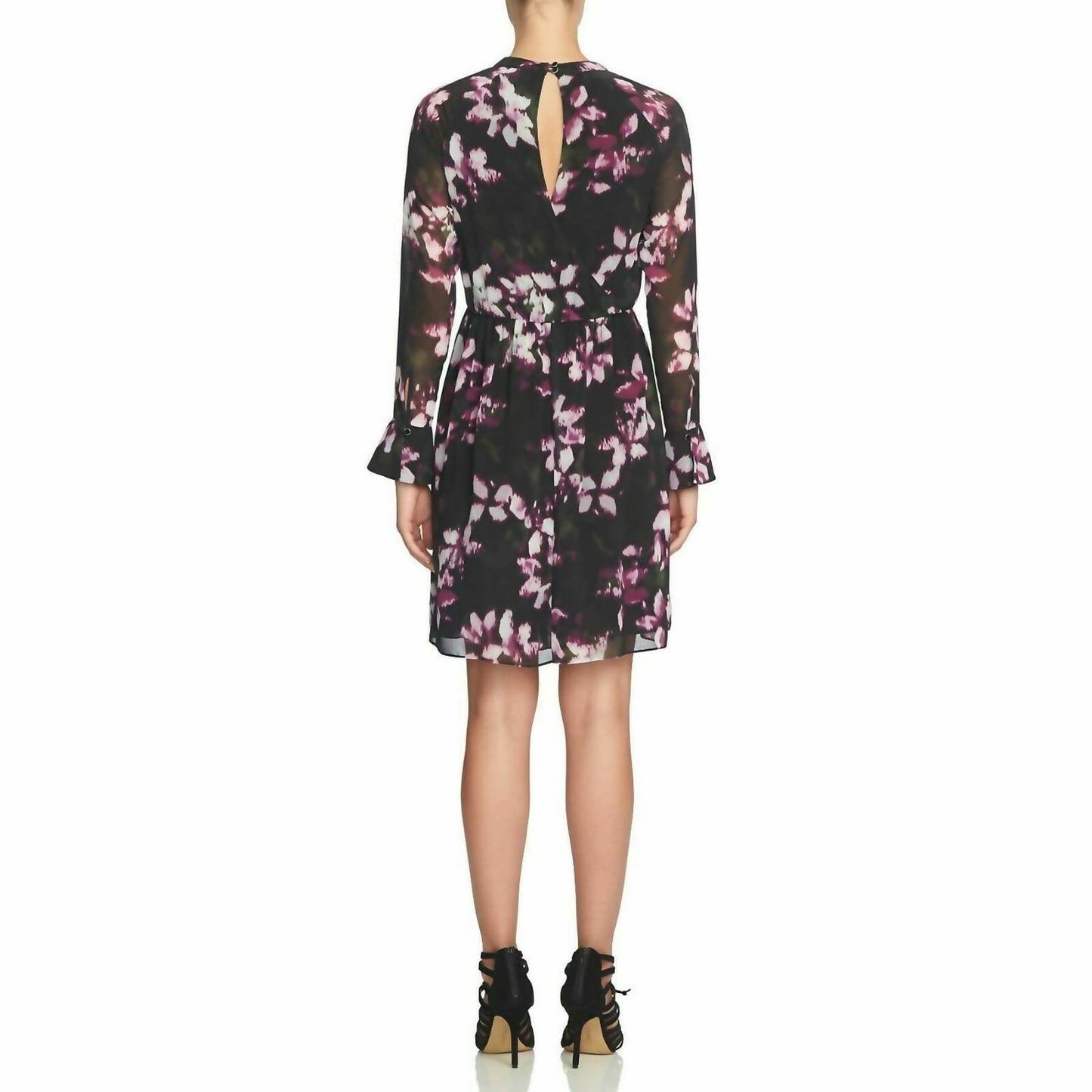 Cynthia Steffe - Floral Print Chiffon Casual Cocktail Dress - Rack Hunt -
