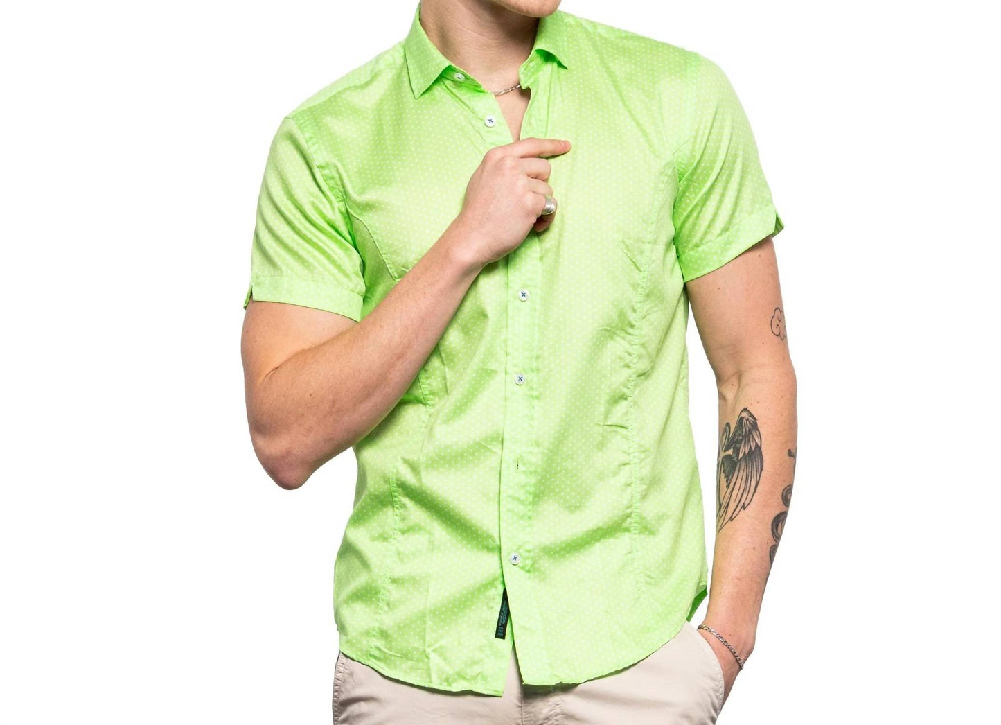 Polka Dot Short Sleeve Shirt