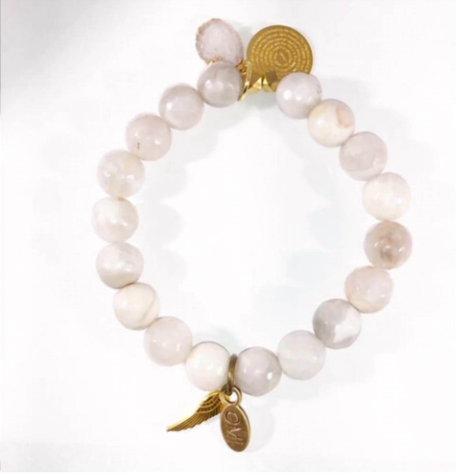 OMI - Women's She Is Faith Druzy And Our Father Charm Bracelet - Rack Hunt -