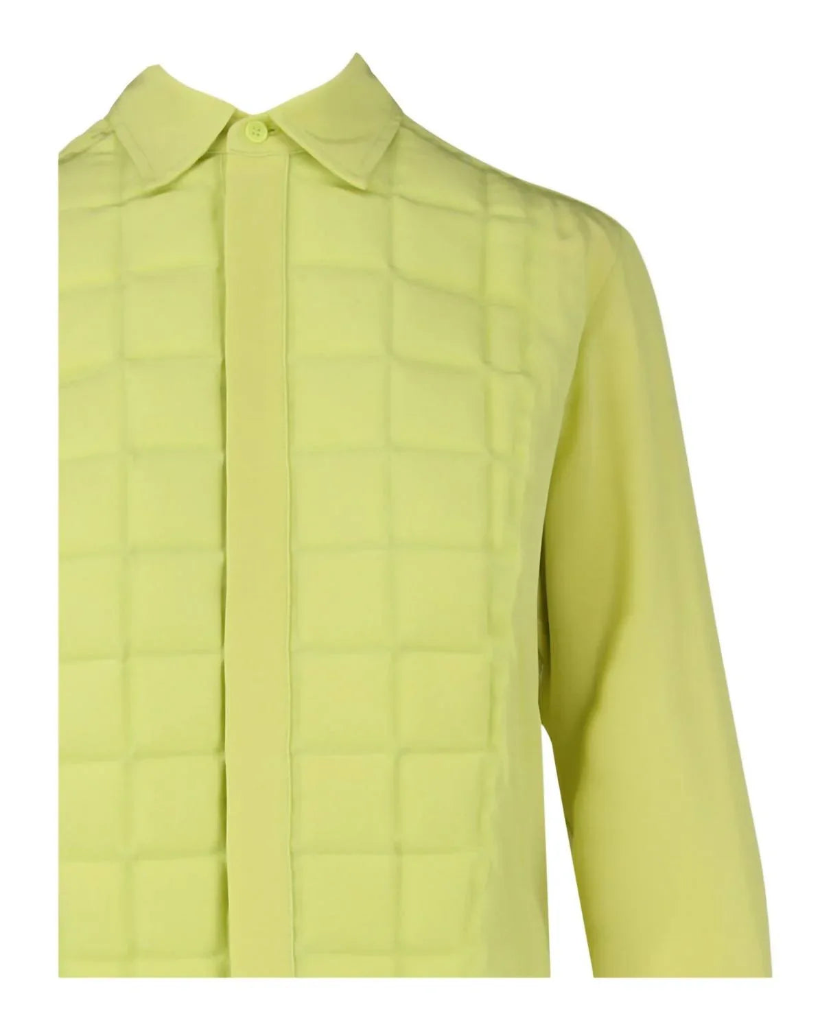 Bottega Veneta - Women's Quilted Plastron Detailed Tuxedo Shirt - Rack Hunt