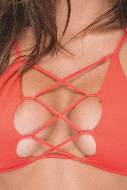 Hapa Lace Up Bikini Top