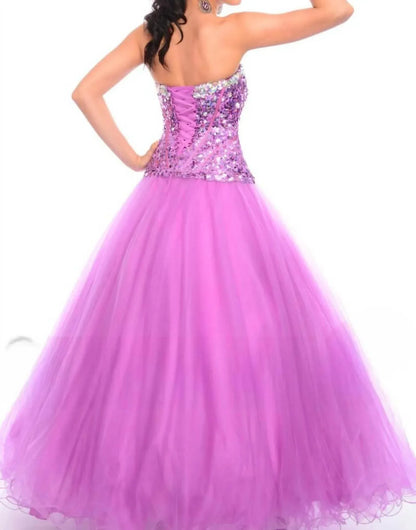 Precious Formals - Fully-sequined Corset Ballgown - Rack Hunt