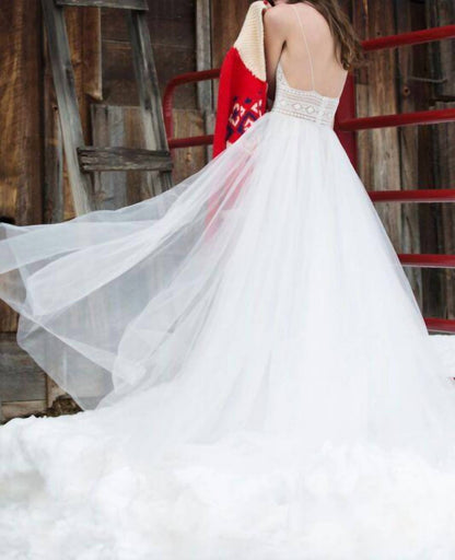 Thistle Spaghetti Strap Bridal Gown