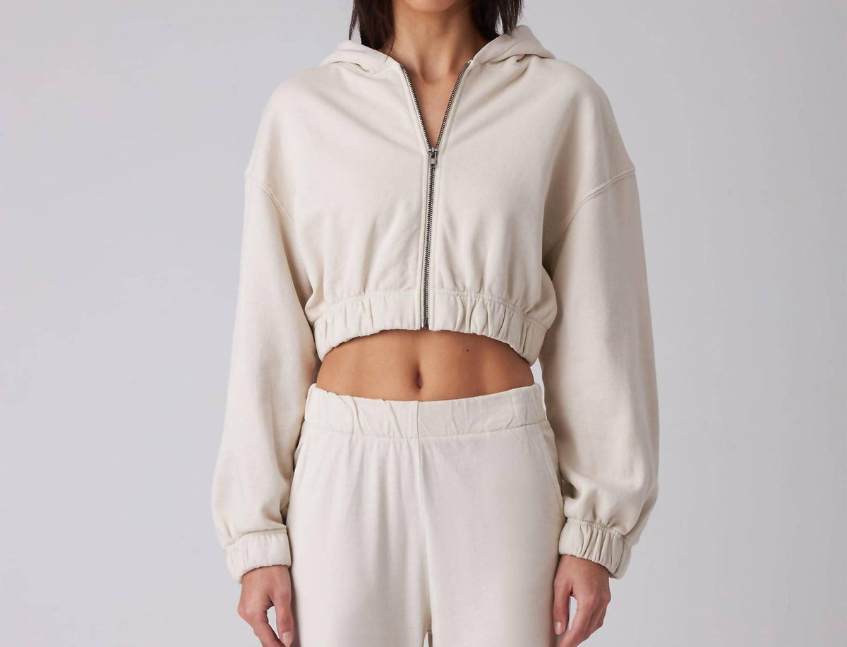Women's Zip Crop Sweatshirt