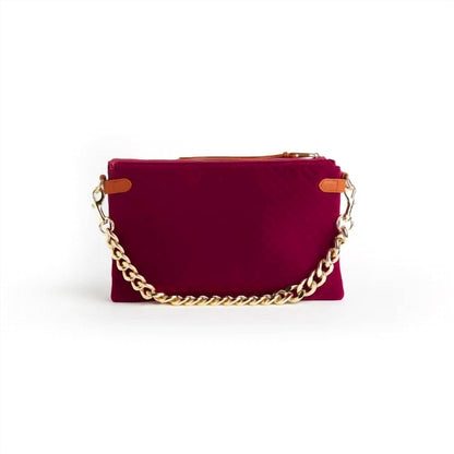 Women's Velvet Envelope Bag With Chain